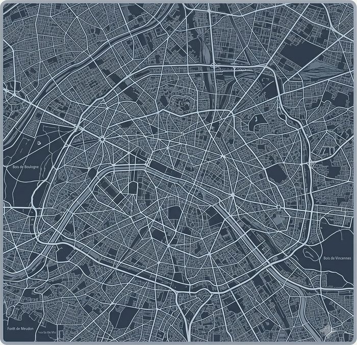 Paris business dining map by Curated Travel Bites
